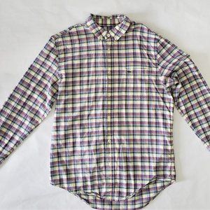 Lacoste Regular Fit Men's Plaid Shirt size M